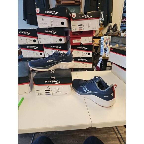 Mens Saucony Lancer 3 Size 12M S28226-14 Navy New